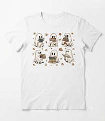 Ghost Reading Books T-Shirt, Bookish Halloween Shirt, Halloween Teacher Gift