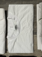 Lot of 8 PRO 5 Super Heavy Blank Black & White Short Sleeve T-Shirts Work XL