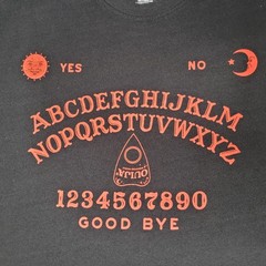 Ouija Board Shirt Mens Large Black Mystifying Oracle Graphic Tee Halloween Retro