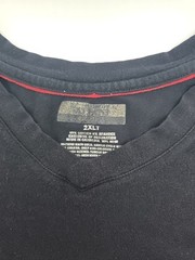 Alfani T-Shirt Men 2XLT Black V Neck Flawed.#41441