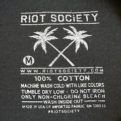Riot Society I Scream Skeleton Ice Cream Graphic TShirt Black M rock grunge punk