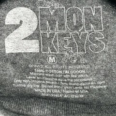 2 Monkeys Shirt Men Medium Reggae Lion Rasta Dread Sunglass Work Party Core Ex