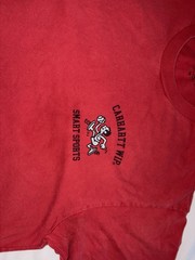 Men’s Medium Carhartt Wip Smart Sports T-shirt Red Short Sleeve