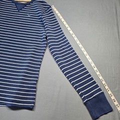 Ditch Plains Blue Shirt Striped Thermal Waffle Knit Long Sleeves Top Mens Size M