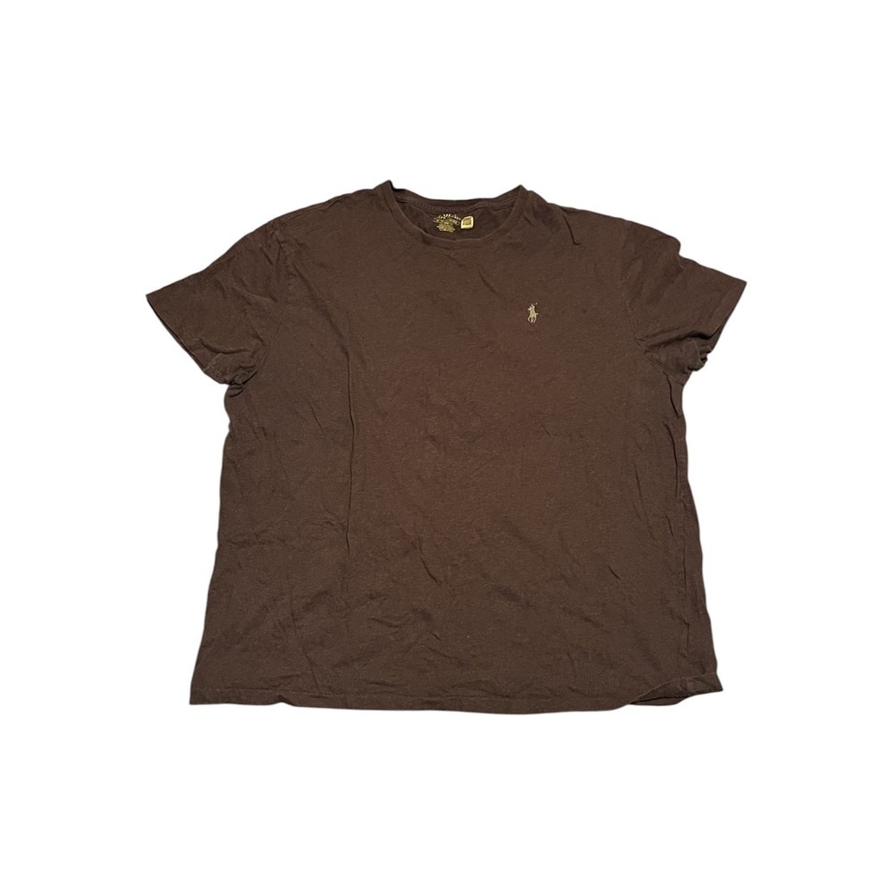 Polo Ralph Lauren Brown Shirt Casual Logo Classic Fit XL Preppy Outdoor