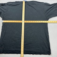 Mecca USA Mens Black Silver Foil Fleur De Lis Graphic T-Shirt Large Y2K Urban