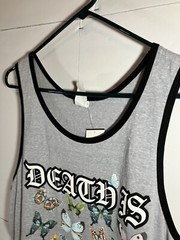 Unbranded Mens Medium Sleeveless Graphic Print Textured Fabric