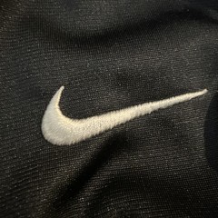 NIKE Team Football Jersey Adult XL Black Mesh Practice Scrimmage V-Neck Blank