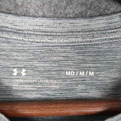 Under Armour Mens Loose Fit HeatGear Heathered Gray Short Sleeve T-Shirt Size M