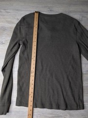 SONOMA Shirt Men’s Size S green long Sleeve Micro Waffle Round Henley