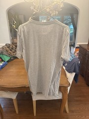 2012 Quiksilver Graphic T Shirt Mens M Gray Rainbow Surreal Boat Snake Crow Tee