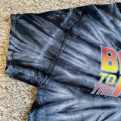 Back to the Future Tie-Dye Graphic T-Shirt Adult Size LARGE Universal Studios