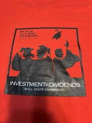 100% Ball State University 1991 Alumni Reunion Graphic T-Shirt Men’s XL Red