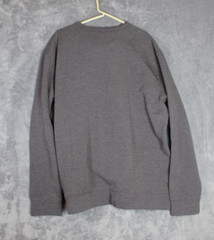 Jachs New York Mens Long-Sleeve Crewneck Shirt, Gray, Fleece, Size XL, EUC