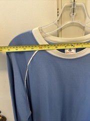 Vintage Foot Locker 2XL Blue Shirt Cotton Raglan Contrast Collar Y2K Streetwear
