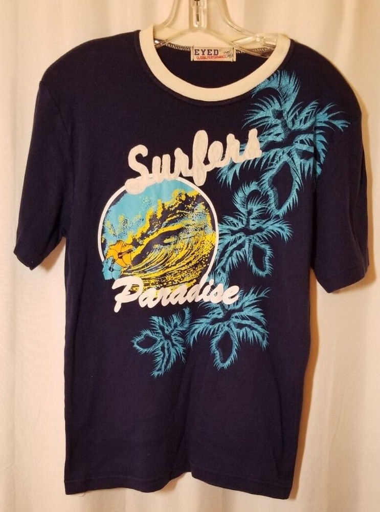 Surfers Paradise T-Shirt Vintage Look Eyed Global Performance Italy Size XL