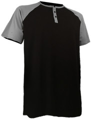 Styllion Big and Tall – Men’s Raglan Henley Baseball Shirts – Heavy Weight RHSS