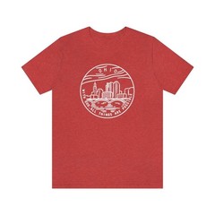 Ohio Minimal Skyline Design Shirt Travel Gift Ohio Trip Souvenir Tee