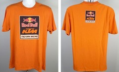 Red Bull KTM Factory Racing T Shirt Men XL Orange