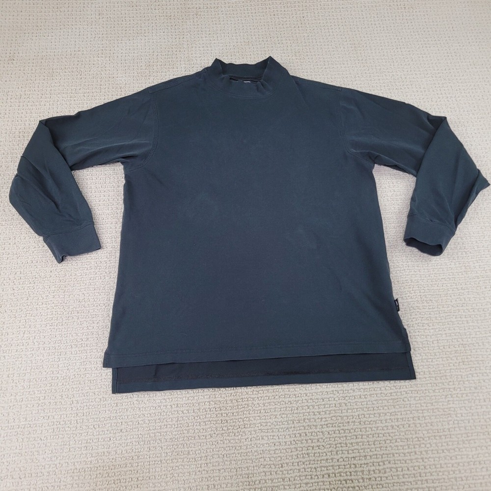 Adidas Shirt Mens Small Black Casual Long Sleeve Turtle Neck Climate Outdoors