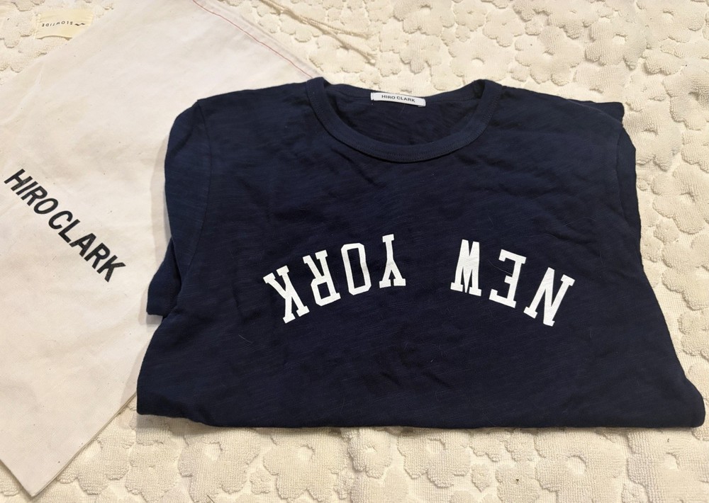 Hiro Clark New York Graphic Print Logo Women’s T-Shirt Small NWT!
