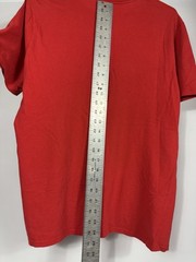 Nike Just Do It Shirt M Red Cracked Foil Graphic Tee 551413-657 Y2K Streetwear