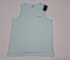 Hurley Men’s Casual The Line Up Debardeaur Graphic Graphic Tank Top Teal Tinted