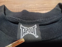Vintage Y2K Tapout Double-Sided Huge Back Graphic MMA Training T-Shirt Large