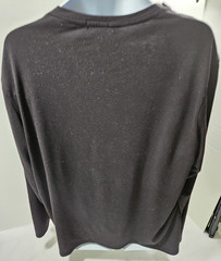 Deyeck black XL long sleeve crewneck snap entry shoulder/sleeve SURGICAL (1)