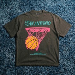 San Antonio Basketball Streetwear Graphic T-Shirt, Game Day Fiesta Tee