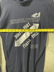 VTG Vintage 1981-1992 Resolution Run Graphic Turtle NeckUSA Downwear Brand (B)