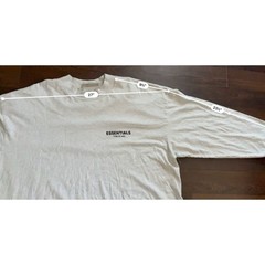 Fear of God Essentials | Mens Long Sleeve Shirt | Light Oatmeal | Size XXL