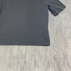 Uniqlo U AIRism T-Shirt Mens Small Dark Gray Cotton Everyday Wear Oversized Logo