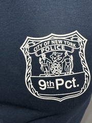 NYPD 9th Precinct FIGHTING 9th Small Tshirt New Without Tags NYC NOT UNIFORM