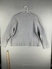 Member’s Mark Men’s Large Soft Wash Thermal Shirt Waffle Knit Grey Heather L