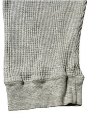 Vintage Carhartt L Gray Waffle Thermal Henley Shirt 28×22″ Made in USA