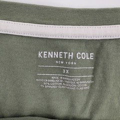 Kenneth Cole New York Men’s 3XL Green T-Shirt 95% Cotton 5% Spandex