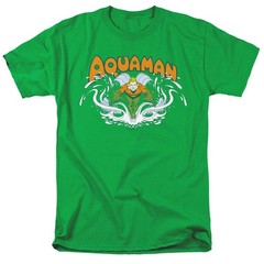 Dc Aquaman Aquaman Splash Licensed Adult Unisex T-Shirt Regular Fit Tee SM-3X
