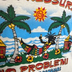 Unbranded Tshirt Men’s XL White No Stress Bahamas Made Vintage Beach 90s