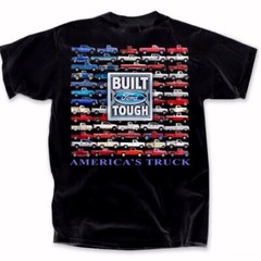 Built Ford Tough America’s Truck U.S. Flag Short Sleeve T-Shirt NEW Free Ship