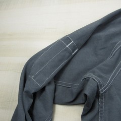 Bulwark Shirt Mens Large Gray Henley FR Fire Resistant IQ Westex Pocket Cat 2 A4