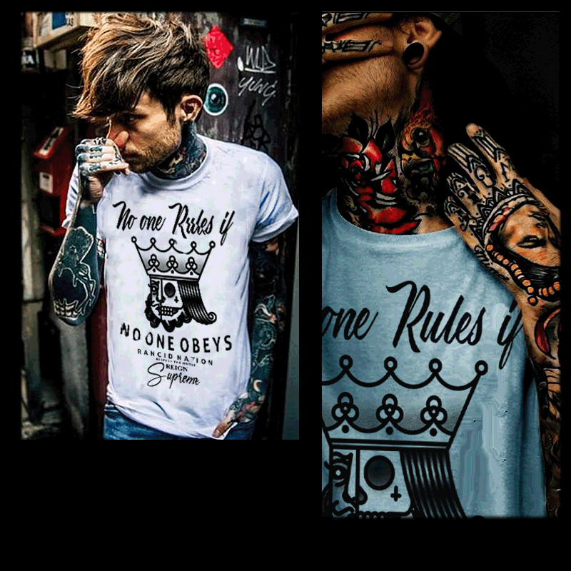 Gangster T-shirt, Mobster Hustle Dope Urban Hip Hop Thug no rules Quote tee