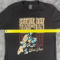 Stevie Ray Vaughan T Shirt Large Black Cold Shot Double Trouble Wrangler SRV 202