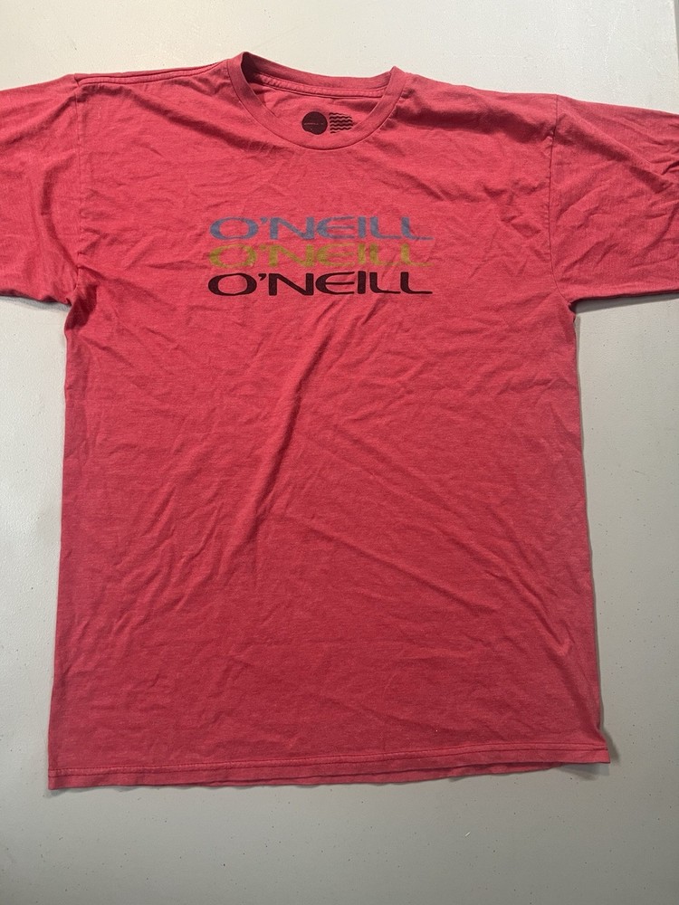 O’Neill Graphic T Shirt Men’s Large Heather Red Modern Fit Short Sleeve Tee