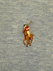 Polo Ralph Lauren Shirt Mens XL Blue Classic Fit Tri Color Pony Embroidered Logo