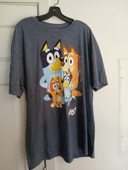 Bluey New Adult T-Shirt -Chilli Bandit Bingo Bluey 2XL New! With Tags