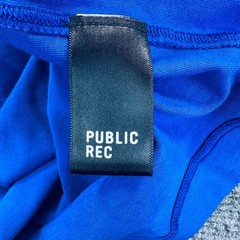 Public Rec Go To Long Sleeve Shirt Mens Medium Blue Crew Neck Pima Cotton Tencel