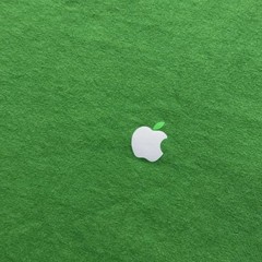 Apple Employee Long Sleeve T-Shirt Men L Green 100% Recycled Cotton Apple Logo