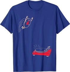 Record Flop | Funny Vinyl Jumping onto Turntable T-Shirt