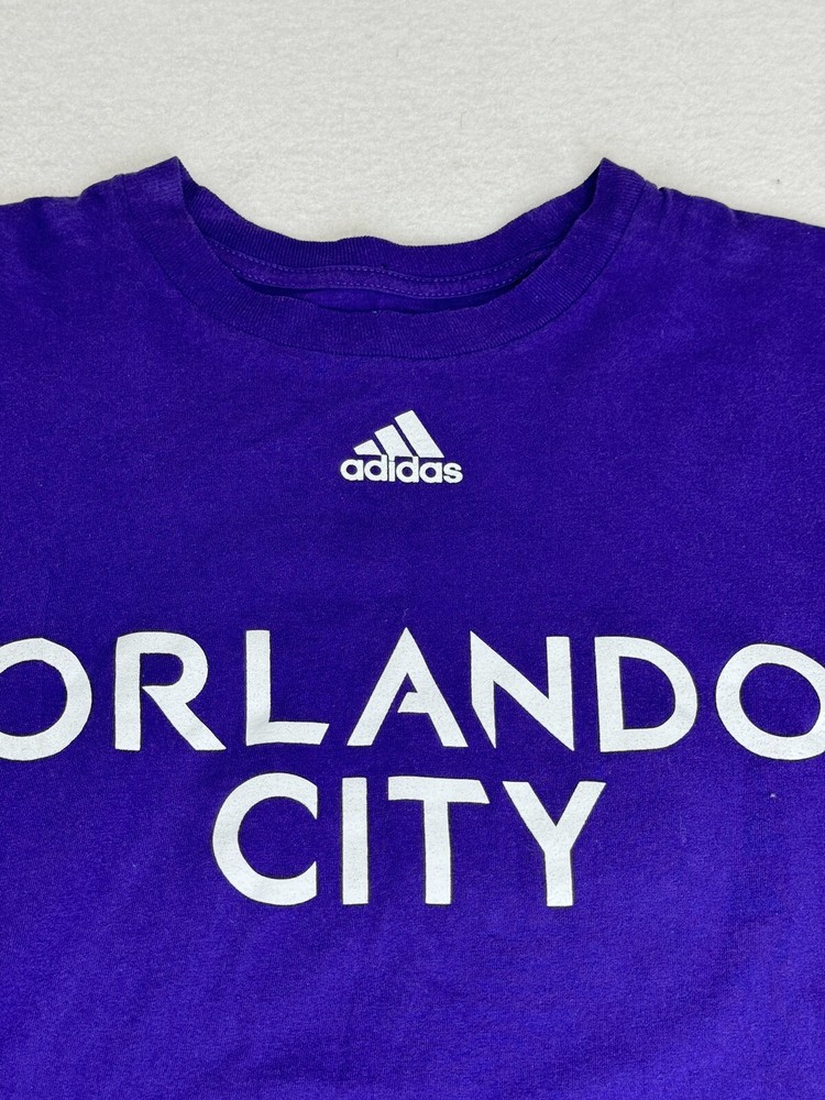 Adidas The Go-To Tee Men’s T-Shirt Purple Medium Orlando City Graphic SS M